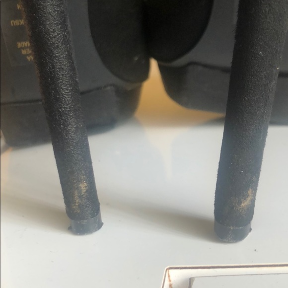 Black Suede 6inch platform booties - Picture 4 of 5